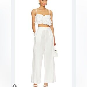 Free People White Linen Set